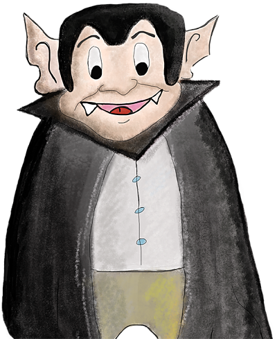 Personaje Drácula del cuento